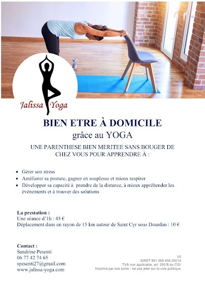 Jalissa Yoga Sandrine Pesenti, Cours de Yoga à Saint-Cyr-sous-Dourdan